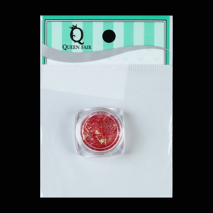 Стружка для ногтей, 0,5см, цвет красный