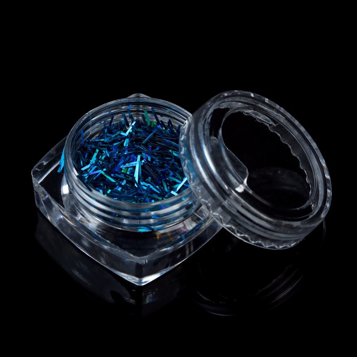 Стружка для ногтей, 0,5см, цвет синий