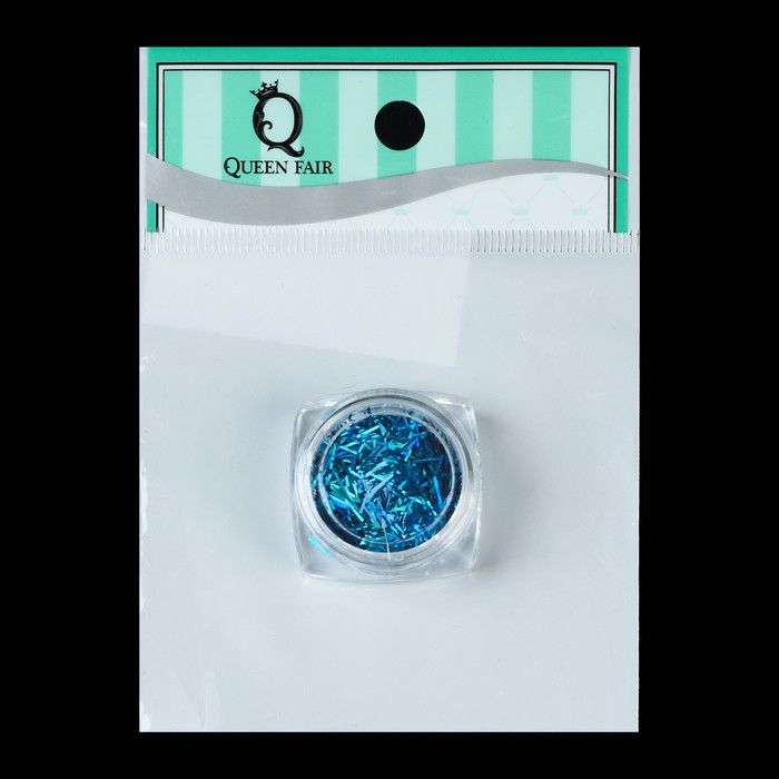 Стружка для ногтей, 0,5см, цвет синий