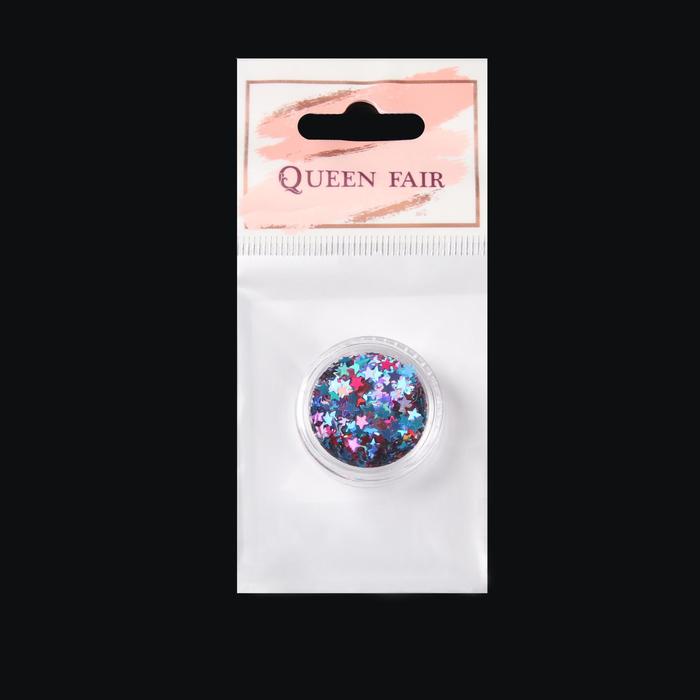 Пайетки для ногтей "Звезды", цвет МИКС