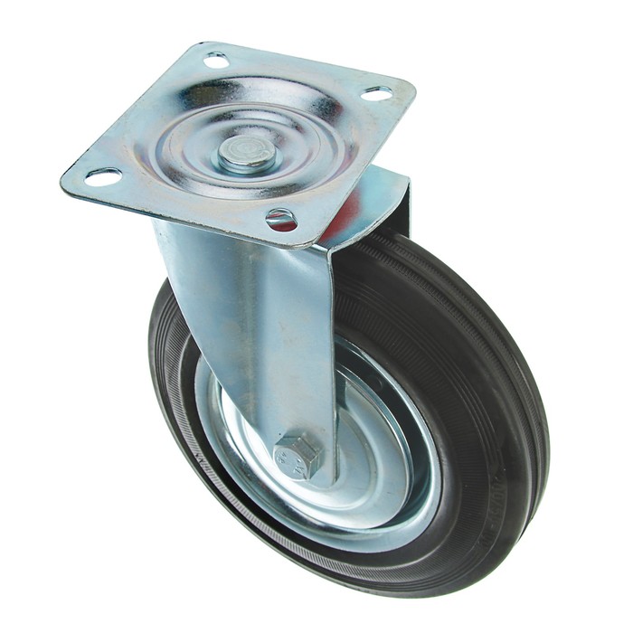 Колесо для транспортных тележек, D=200 мм, на площадке