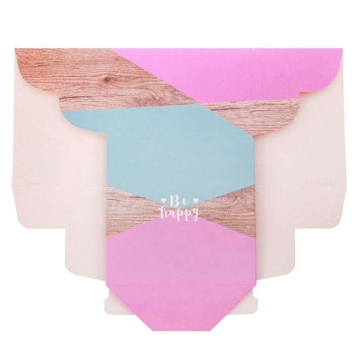 Коробка из картона «Счастье», 12 х 8 х 12 см