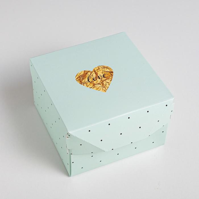 Коробка из картона «Любовь», 12 х 8 х 12 см