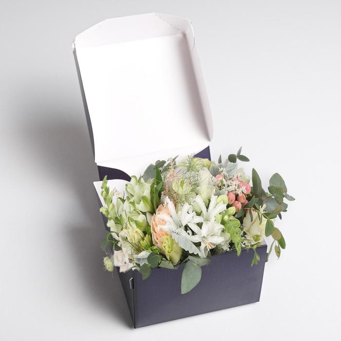 Коробка из картона «Лаконизм», 12 х 8 х 12 см