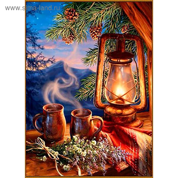 

Алмазная мозаика «Таежный вечер», 21×29 см, 32 цвета