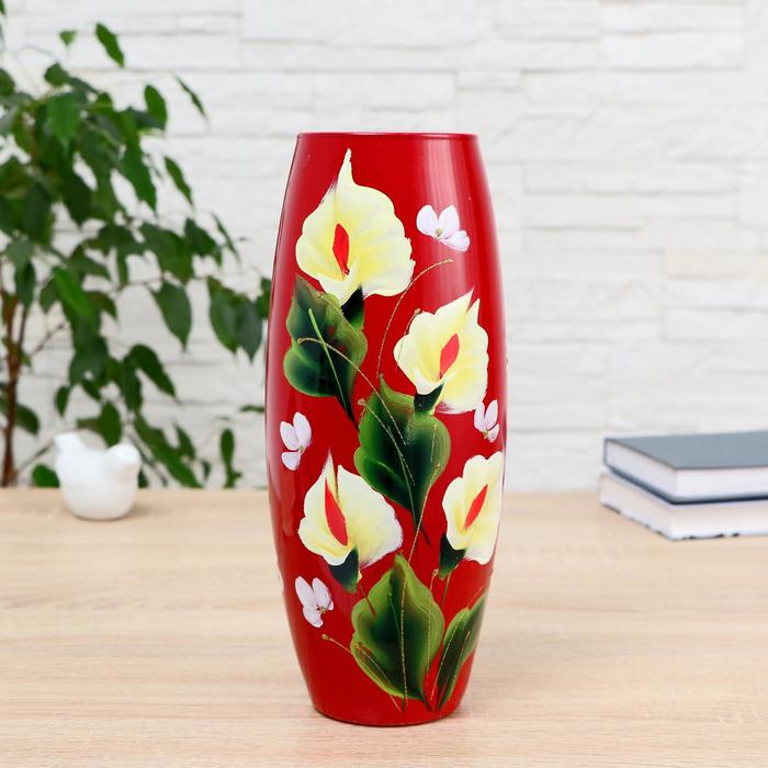 Ваза "Каллы" овал d-7,5*10*26см