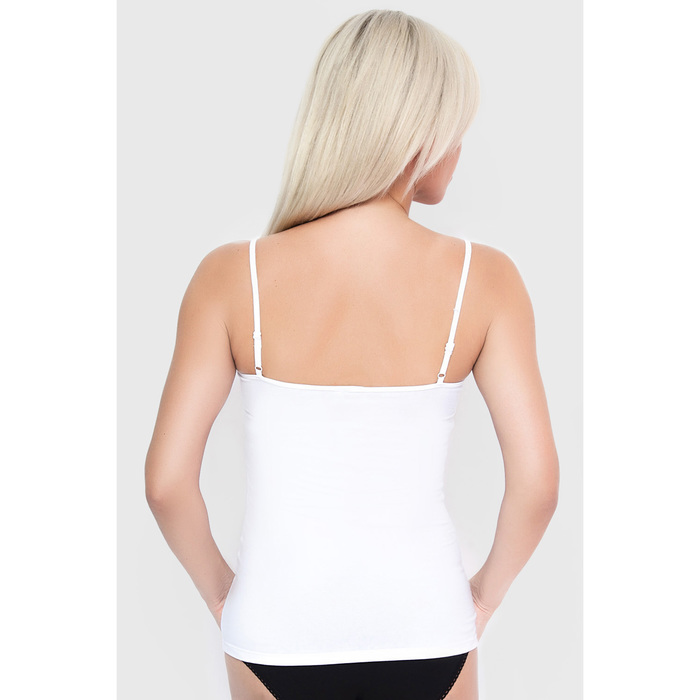 Майка женская LM1015N-1 цвет белый (white), р-р 54 (3XL)