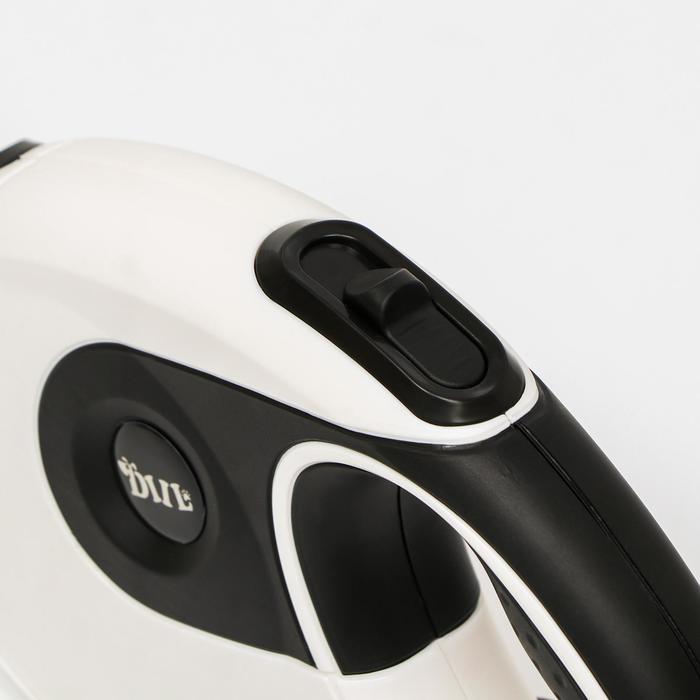 Рулетка DIIL до 50 кг, лента 8 м, с контейнером для пакетов, прорезиненная, белая с черным