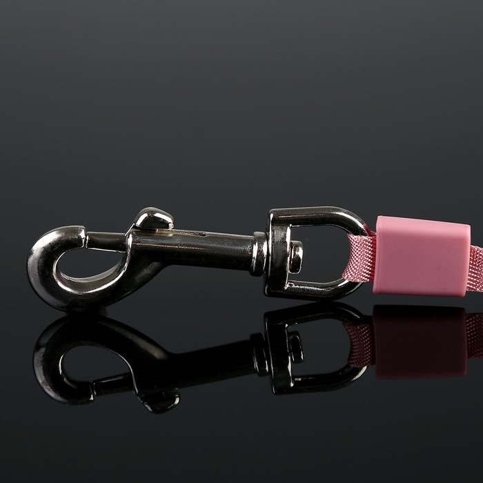 Рулетка DIIL, 8 м, до 50 кг, лента, с контейнером для пакетов, прорезиненная, розовая