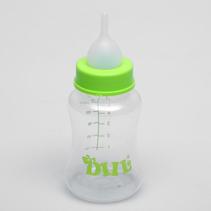 Набор для вскармливания DIIL, бутылочка 150 мл, с 2 сосками и ершиком, микс цветов