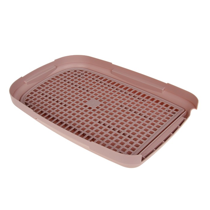 Переноска с пластиковой дверкой "Soft", до 10 кг, с решеткой, розовая