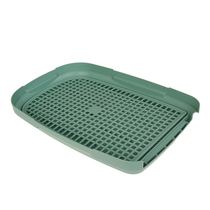 Переноска с пластиковой дверкой "Soft", до 10 кг, с решеткой, зеленая