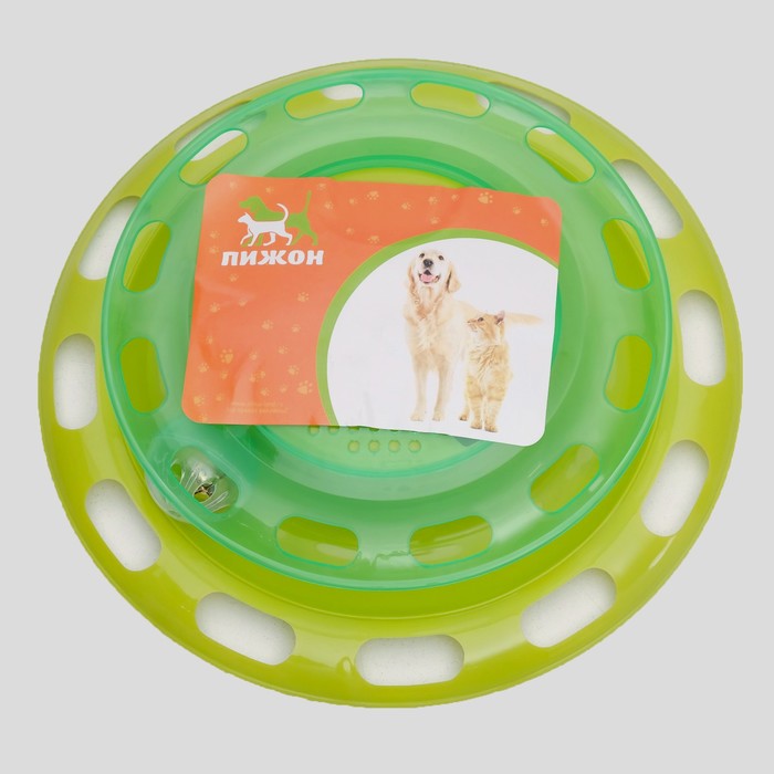 Игровой комплекс для кошек Пижон с отсеками для корма и шариком