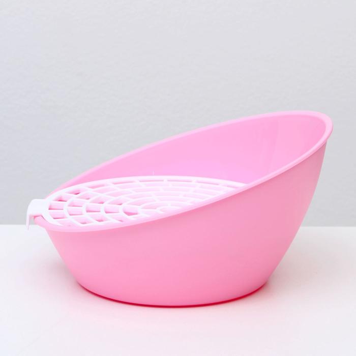 Туалет круглый для грызунов Carno, 25 х 23,5 х 12 см, микс цветов