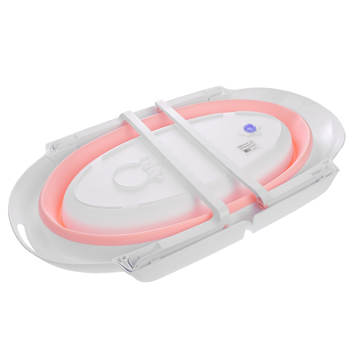 Ванночка детская складная, цвет розовый