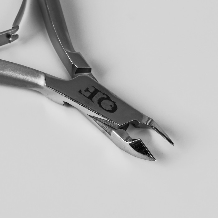 Кусачки для кутикулы, двойная пружина, 9,9см, рабочая область-5мм, цвет серебристый