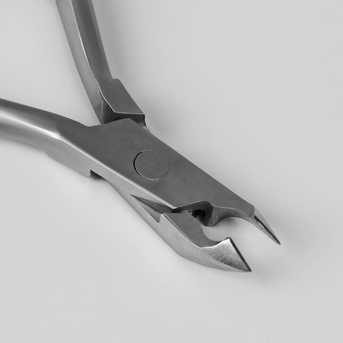 Кусачки для кутикулы, одинарная пружина, 10см, рабочая область-6мм, цвет серебристый