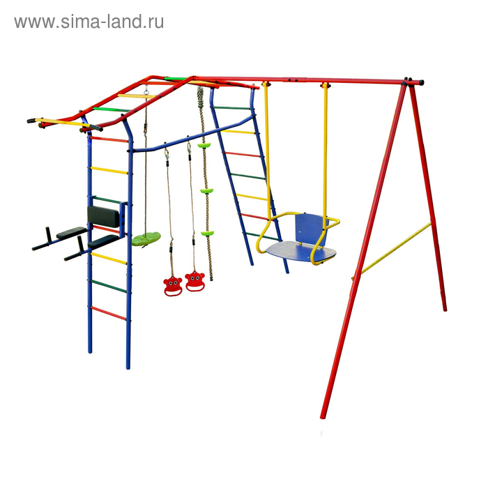 Детский спортивный комплекс уличный «Игромания-3 Пресс» КМС-403, 2700 × 2300 × 2200 мм