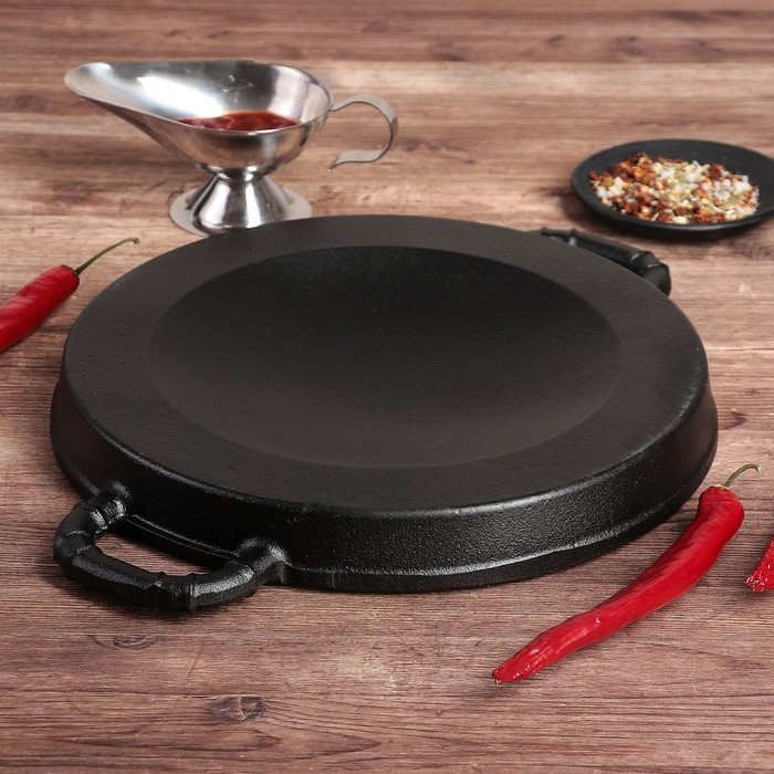 Сковорода 28 см "Объем. Гриль", с ручками