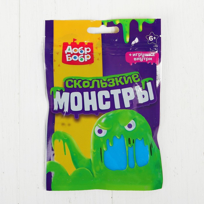 Слизь для рук с игрушкой, 150 мл, голубая