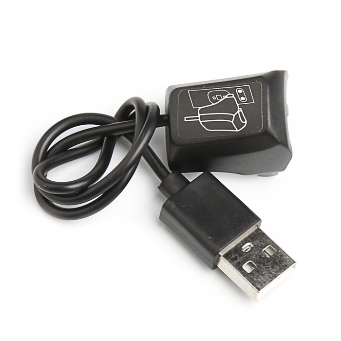 Фитнес-браслет Qumann QSB 09, цвет дисп, оповещения, будильник, шагомер, черно-красный