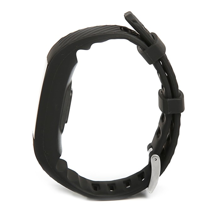 Фитнес-браслет Qumann QSB 12, цвет дисп, оповещения, будильник, шагомер, черный