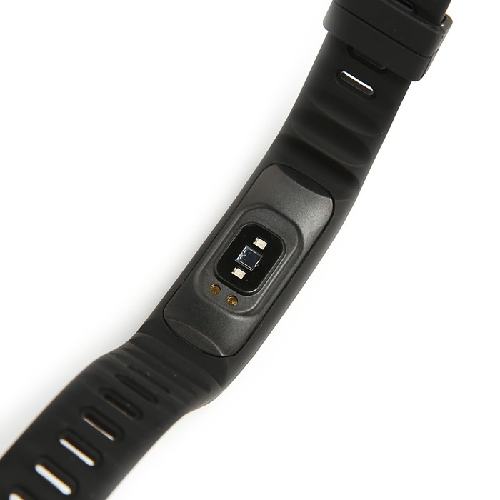 Фитнес-браслет Qumann QSB 12, цвет дисп, оповещения, будильник, шагомер, черный