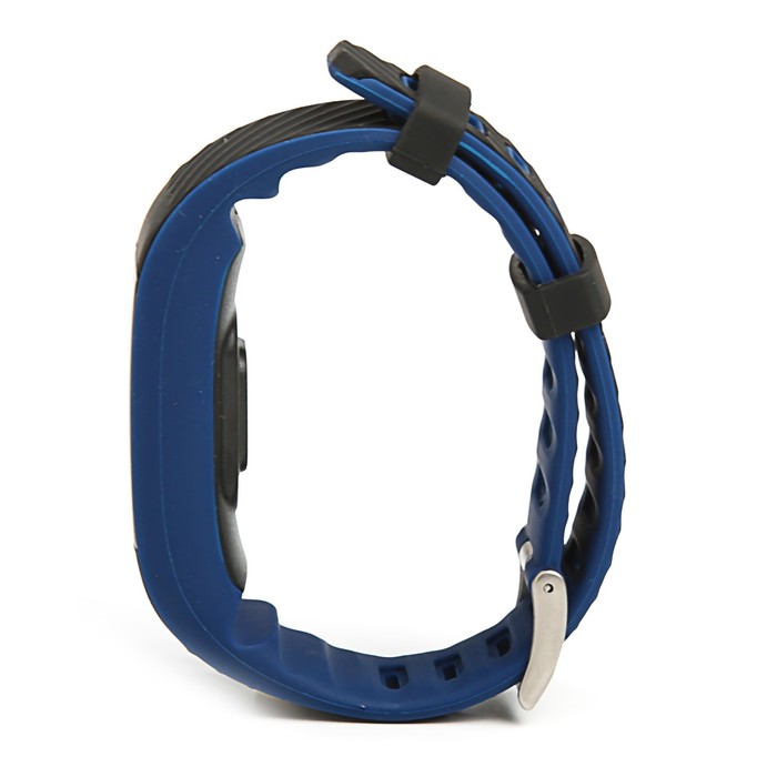 Фитнес-браслет Qumann QSB 12, цвет дисп, оповещения, будильник, шагомер, темно синий-черный