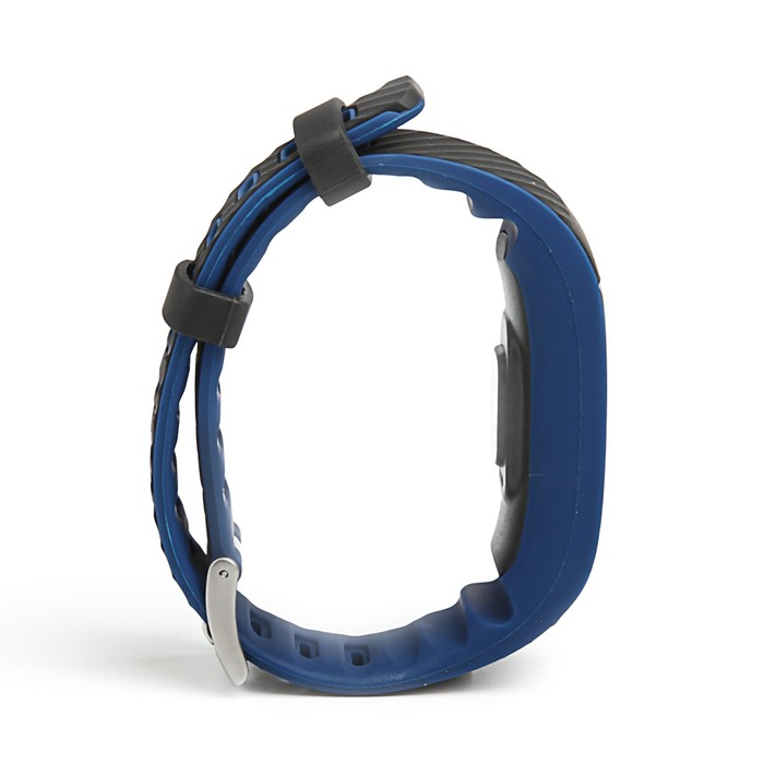 Фитнес-браслет Qumann QSB 12, цвет дисп, оповещения, будильник, шагомер, темно синий-черный