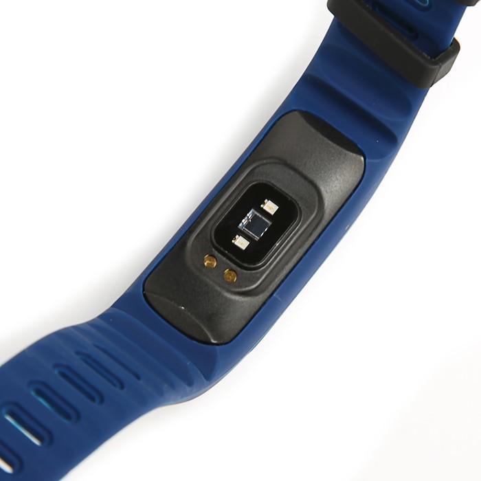 Фитнес-браслет Qumann QSB 12, цвет дисп, оповещения, будильник, шагомер, темно синий-черный