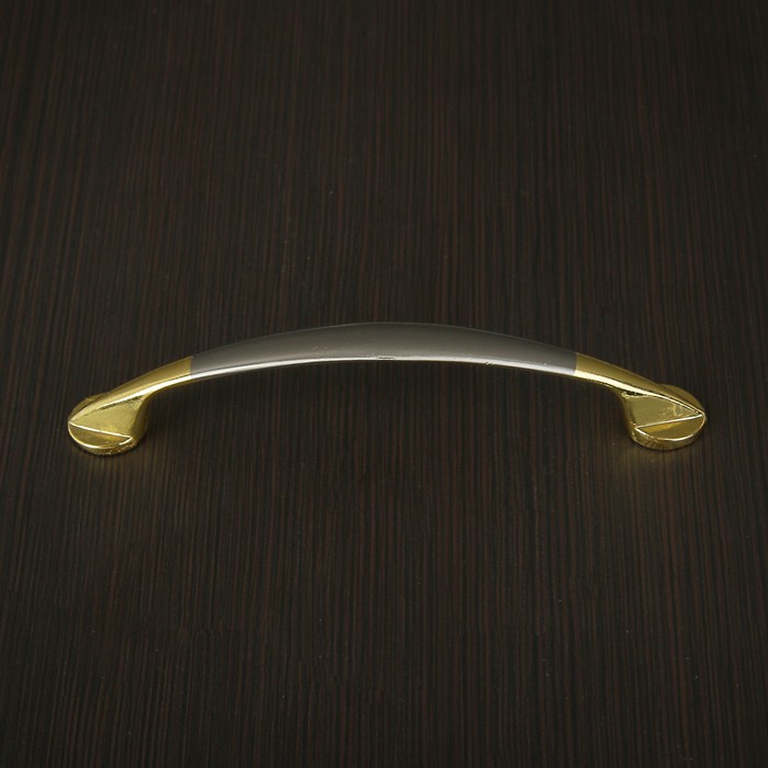 Ручка мебельная 102-SN-PB, цвет матовый никель/золото