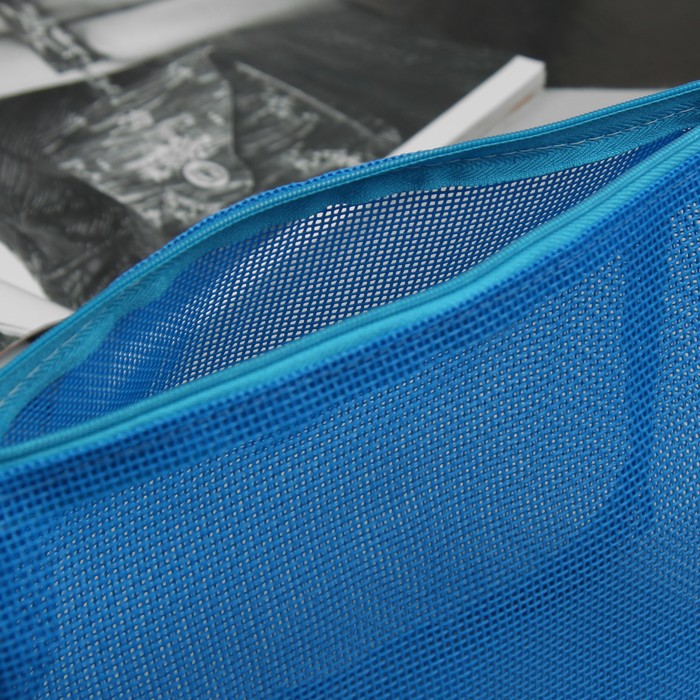 Косметичка банная, отдел на молнии, цвет синий