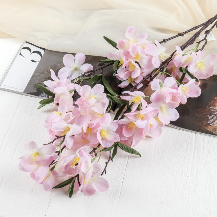 Цветы искусственные "Молочай миля" 6*85 см, розовый