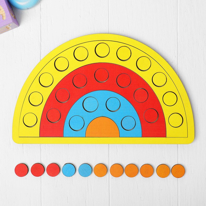 Мозаика "Дуги", 26 ×15 см, МИКС