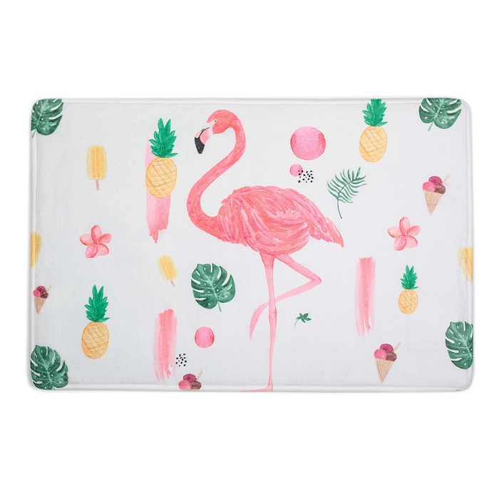 Коврик для ванной "Фламинго"