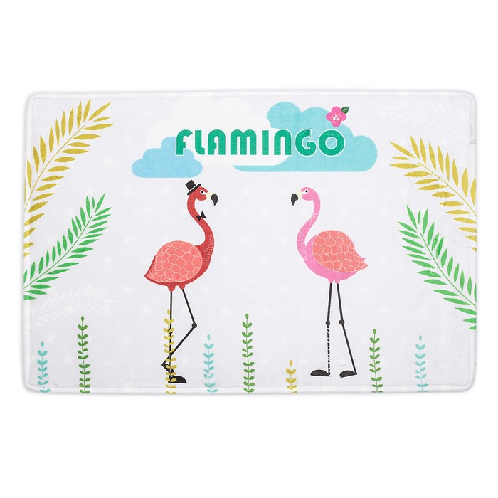 Коврик для ванной "Фламинго"