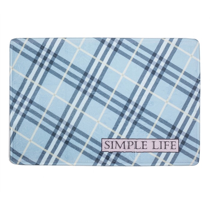 Коврик для ванной "Квадрат в клетке"