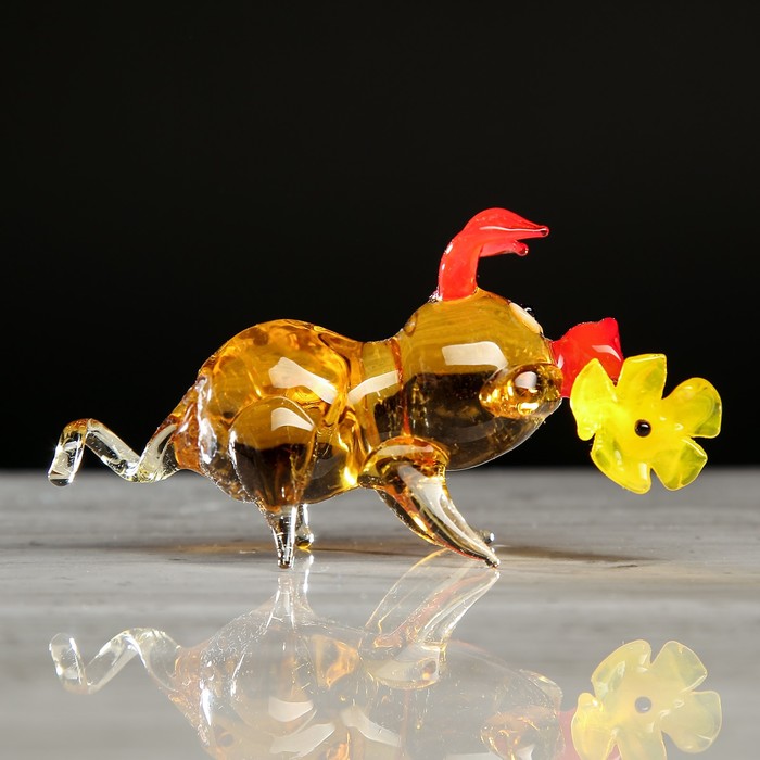 Сувенир из стекла миди 04 "Свинка" микс