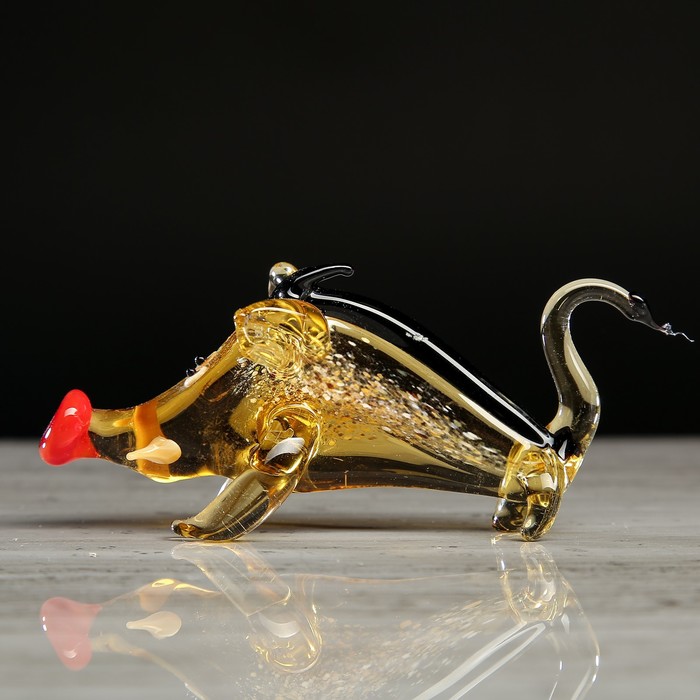 Сувенир из стекла миди 02 "Свинка" микс