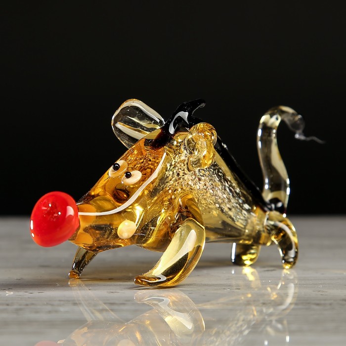 Сувенир из стекла миди 02 "Свинка" микс