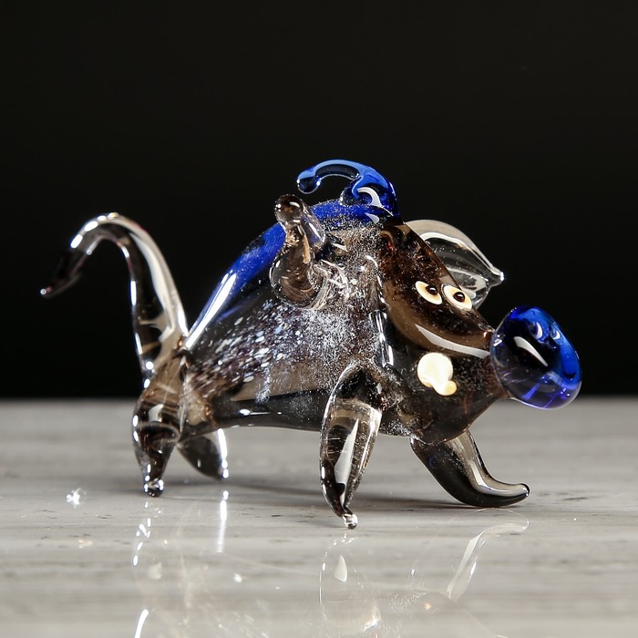 Сувенир из стекла миди 02 "Свинка" микс