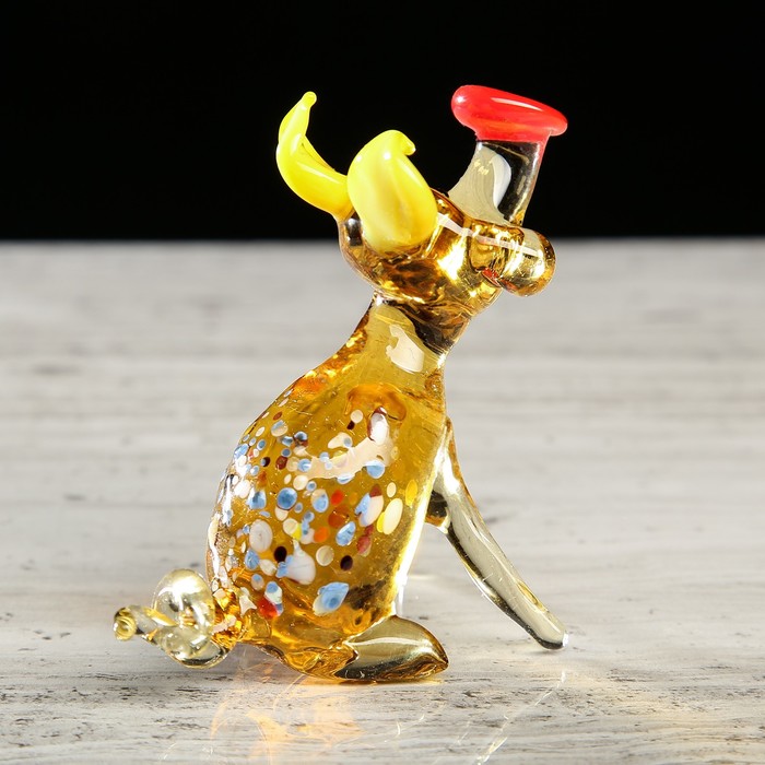 Сувенир из стекла средняя 02 "Свинка" микс