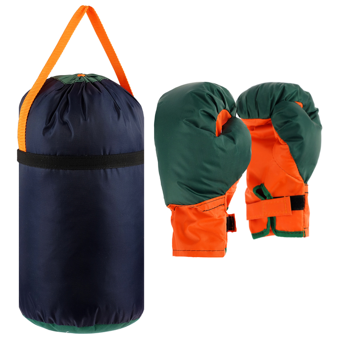 Детский боксёрский набор большой (перчатки+ груша d25 h40см), цвета микс