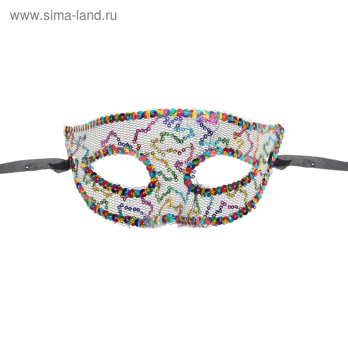 фото Карнавальная маска «загадка», с пайетками страна карнавалия