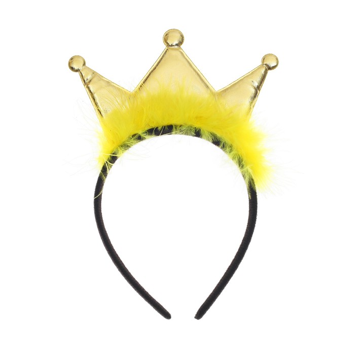 Карнавальный ободок "Принцесса", цвет золото