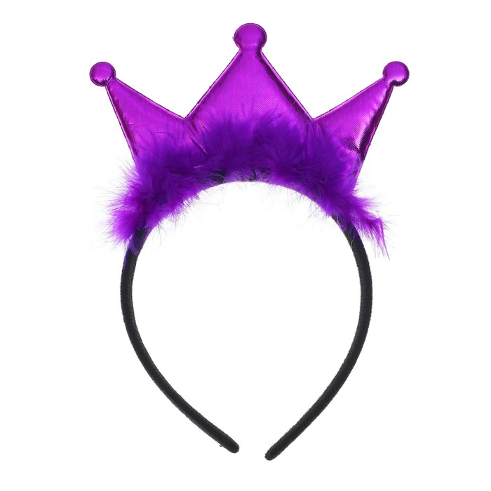 Карнавальный ободок "Принцесса", цвет фиолетовый