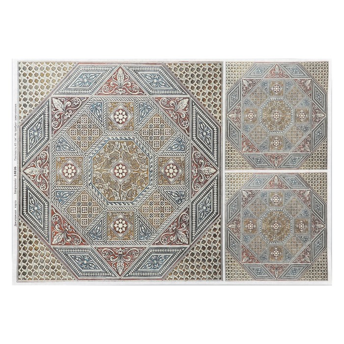 Декупажная карта "Неброский орнамент" плотность 45 г/м2, формат А4