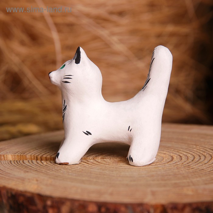 

Сувенир «Котик», белый, 3,5×4×5,5 см, каргопольская игрушка