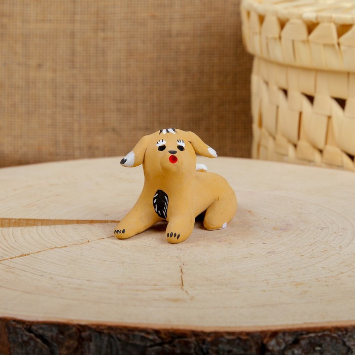 Сувенир «Собака», 3,5×4×5,5 см, каргопольская игрушка, микс
