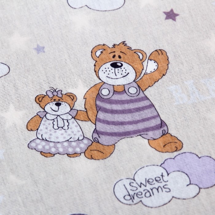 Клеёнка подкладная с ПВХ-покрытием «Вит-Фит. Звёздная фантазия», 48х68 см, белая окантовка